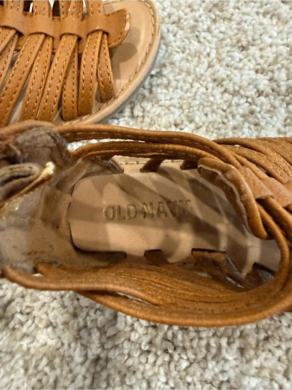Old Navy Brown Strappy Kids Gladiator Sandals